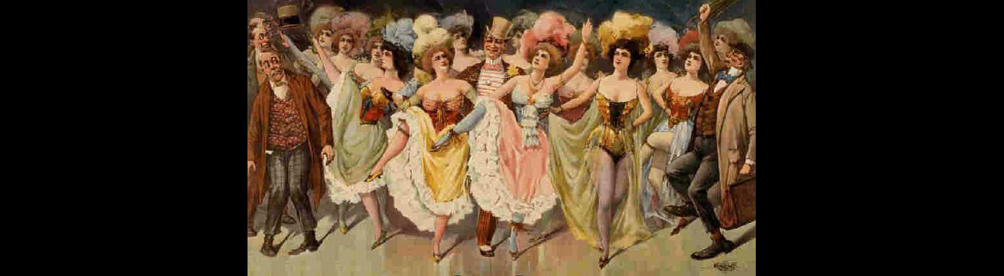 Vintage burlesque poster.